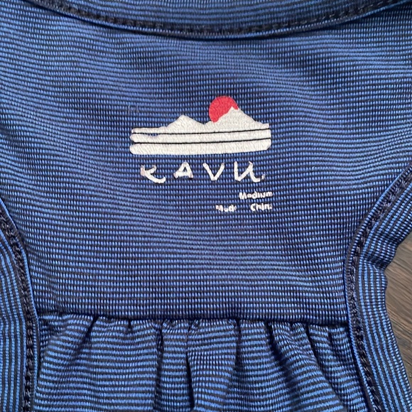 Kavu Navy Blue Athletic Leisure Tank Maxi Dress Built in Bra Size Medium - Picture 8 of 9